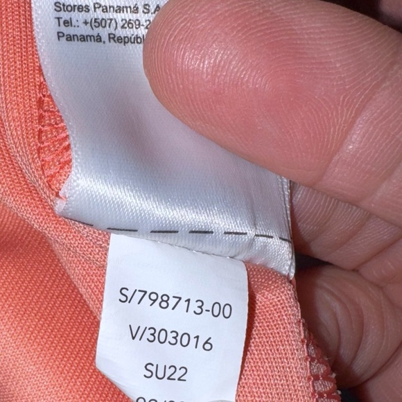 Athleta Willow V-Neck Sweatshirt 798713 Sz XS Sunset Glow Orange Peach Preppy - Picture 10 of 12